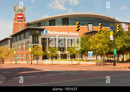 Nationwide Arena in Columbus, Ohio. Foto Stock