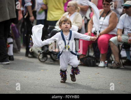 Il Saddleworth Ruschart Festival in Uppermill domenica 23 agosto 2015). Foto Stock