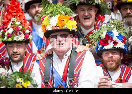 Il Saddleworth Ruschart Festival in Uppermill domenica 23 agosto 2015). Foto Stock