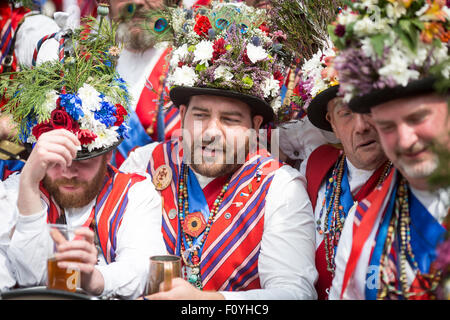 Il Saddleworth Ruschart Festival in Uppermill domenica 23 agosto 2015). Foto Stock