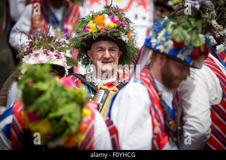 Il Saddleworth Ruschart Festival in Uppermill domenica 23 agosto 2015). Foto Stock