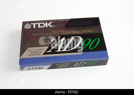 TDK ANNUNCIO90 cassetta audio tape in involucro Foto Stock