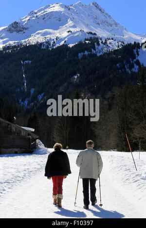 A PIEDI Foto Stock
