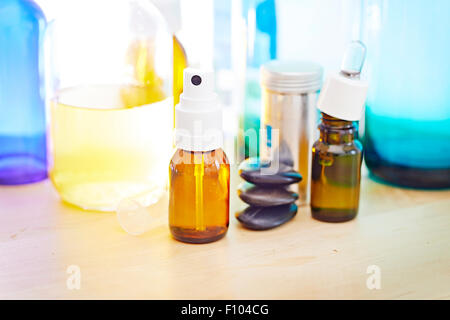 OLIO ESSENZIALE Foto Stock