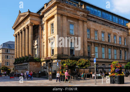 Citazione ristorante nel quartiere mercantile della cittã di Glasgow, Scotland, Regno Unito. Foto Stock