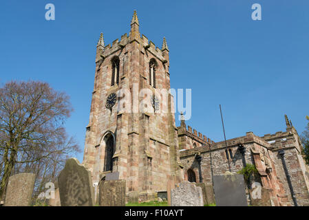 St Giles Church, Hartington, Parco Nazionale di Peak District, Derbyshire, Inghilterra, Regno Unito. Foto Stock