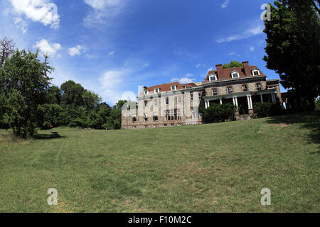 Vista posteriore del Lenoir Mansion Yonkers New York Foto Stock