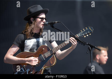 James Bay al V Festival di Chelmsford,Essex,sabato pomeriggio 22 Aug. Foto Stock