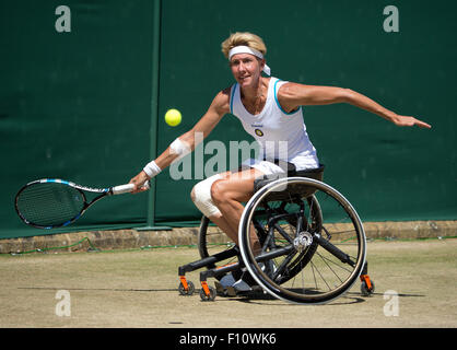 Sabine Ellerbrock (GER),campionati di Wimbledon 2015, Londra, Inghilterra. Foto Stock