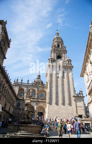 Cattedrale di Santiago di Compostela Foto Stock