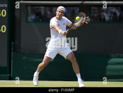 Tommy Haas (GER),campionati di Wimbledon 2015, Londra, Inghilterra. Foto Stock