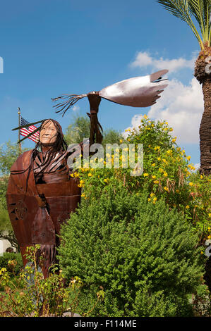 Statua di Elk donna in Scottsdale Arizona USA Foto Stock