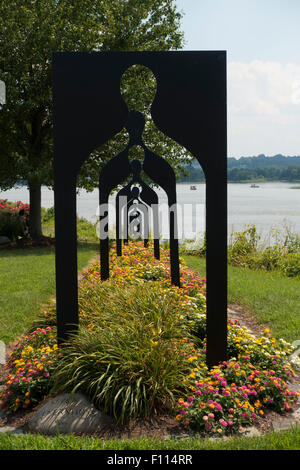 Il giardino della pace presso il Riverfront Park in Harrisburg PA Foto Stock