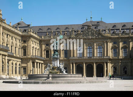 Il Residenz di Würzburg, bassa Franconia, Baviera, Germania Foto Stock