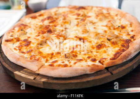 Tipo di pizza kebab nella luce naturale Foto Stock