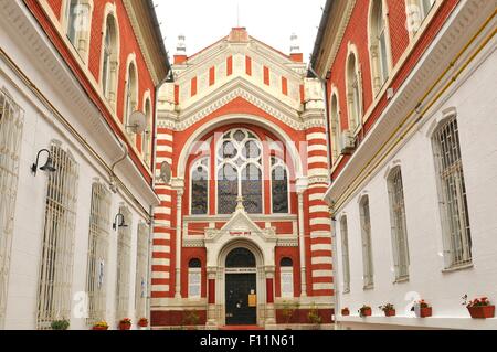 Dettagli architettonici della sinagoga in Brasov, Romania Foto Stock