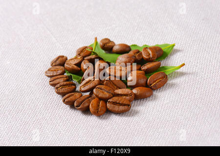 Di medie Arabica torrefatto Caffè in grani Foto Stock