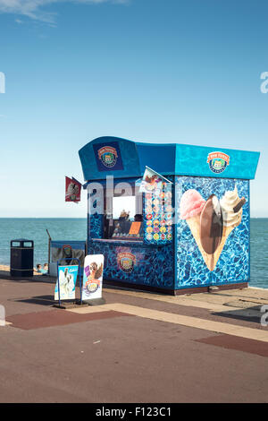 Nuova Foresta ice cream kiosk su Southsea fronte mare in Hampshire REGNO UNITO Foto Stock