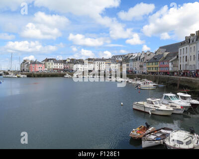 Belle-Íle-en-Mer : Le Palais waterfront Foto Stock