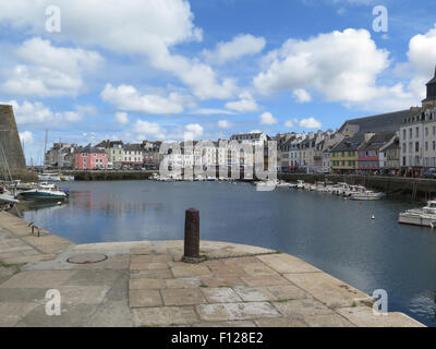 Belle-Íle-en-Mer : Le Palais waterfront Foto Stock