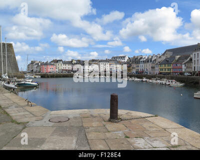 Belle-Íle-en-Mer : Le Palais waterfront Foto Stock