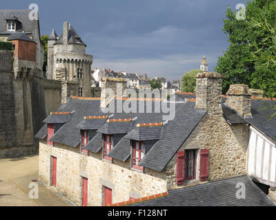 Vannes: bastioni della città & Tour du Connétable Foto Stock