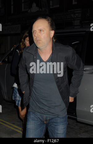 Celebrità a Chiltern Firehouse con: Lars Ulrich dove: Londra, Regno Unito quando: 24 Giu 2015 Foto Stock