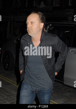 Celebrità a Chiltern Firehouse con: Lars Ulrich dove: Londra, Regno Unito quando: 24 Giu 2015 Foto Stock