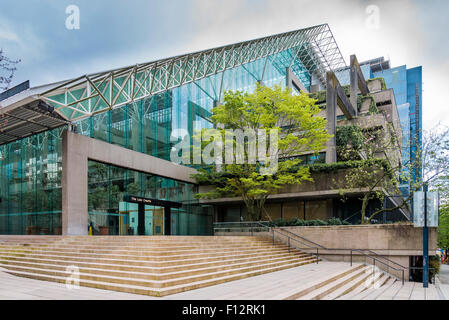 I Tribunali, Robson Square, Vancouver, British Columbia, Canada Foto Stock