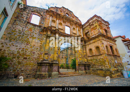 La Compania chiesa nel casco viejo distretto, in Panama Foto Stock