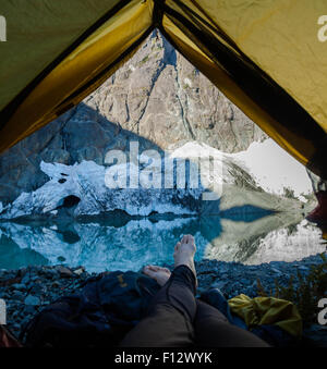 Foster Lake, Strathcona Provincial Park, British Columbia, Canada Foto Stock