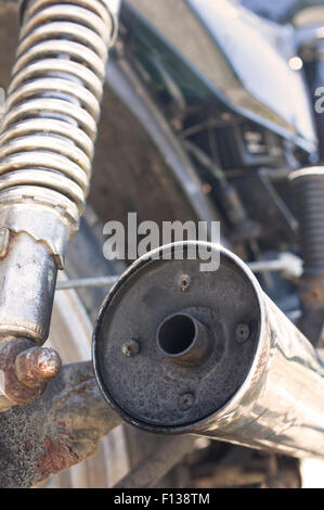 Moto della tubazione di scarico Foto Stock