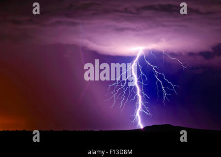 Tempesta di fulmini Arlington, Arizona, Stati Uniti d'America Foto Stock