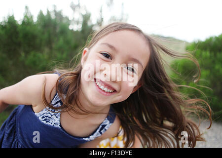 Ritratto di una ragazza sorridente Foto Stock