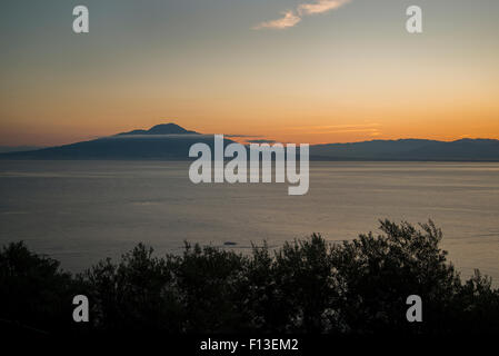 Alba sul Monte Vesuvio, Campania, Italia Foto Stock