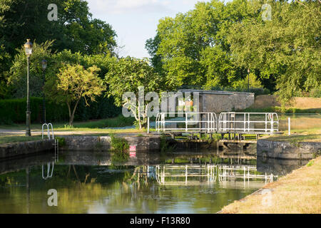 Vie navigabili in Briare, Francia Foto Stock