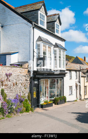 Vecchio cottage fishermens St Mawes Cornwall Inghilterra Foto Stock