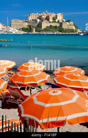 Spiaggia di Calvi Foto Stock