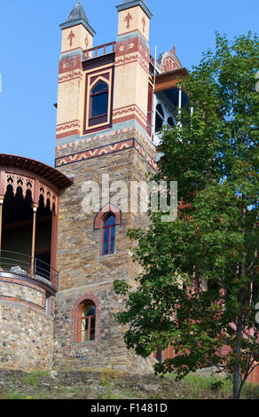 Olana State Historic Site home di Frederic Edwin chiesa (1826-1900) sul Fiume Hudson scuola di pittura di paesaggio di New York Foto Stock