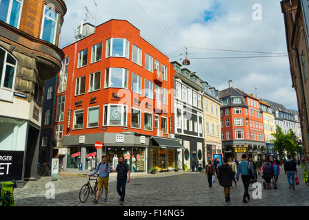 Købmagergade, Quartiere Latino, Indre, centrale di Copenhagen, Danimarca Foto Stock