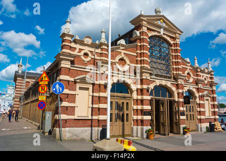 Kauppahalli Wanha, old market hall, Eteläranta, South Bank, Helsinki, Finlandia, Europa Foto Stock