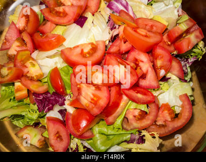 Fresca insalata mista Foto Stock