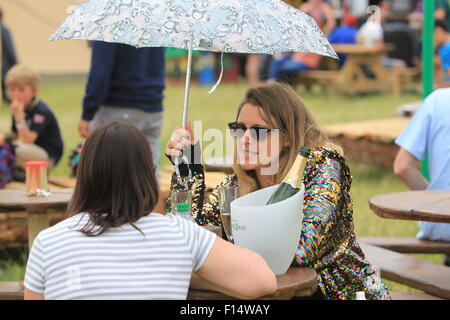 Glastonbury Festival 2015 - Giorno 3 - Atmosfera con: Atmsophere dove: Somerset, Regno Unito quando: 26 Giu 2015 Foto Stock