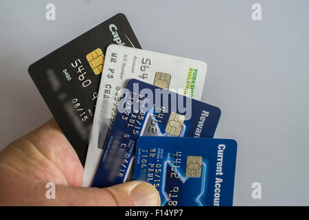 Banca chip pin carta di debito Foto Stock