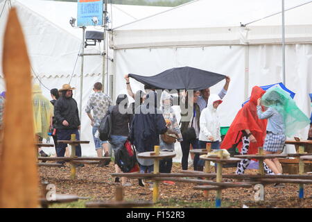 Glastonbury Festival 2015 - Giorno 3 - atmosfera dotata di: atmosfera dove: Somerset, Regno Unito quando: 26 Giu 2015 Foto Stock