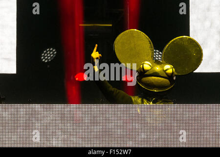 Festival Bråvalla 2015 - Giorno 1 - spettacoli con: Deadmau5 dove: Norrköping, Svezia quando: 25 Giu 2015 Foto Stock