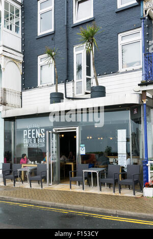 Peens Cafe & Bar in Victoria Parade, Broadstairs. Foto Stock