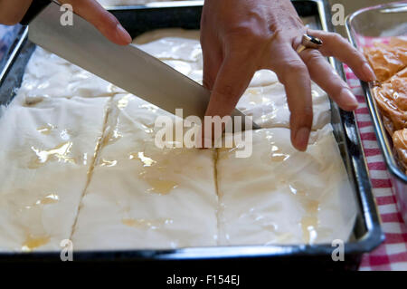 Tradizionalmente in medio oriente nei pressi di cucina orientale Foto Stock