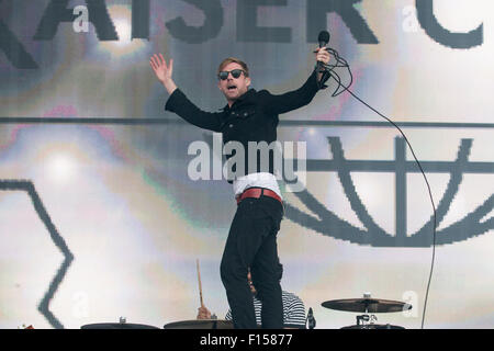 Kaiser Chiefs effettuando in corrispondenza di Barclaycard presenta l'orario estivo britannico detenuto a Hyde Park con: Ricky Wilson, Kaiser Chiefs dove: Londra, Regno Unito quando: 26 Giu 2015 Foto Stock