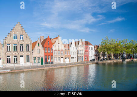 Canal a Bruges, Belgio Foto Stock